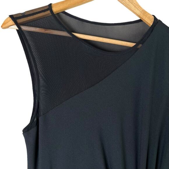 Halston Heritage Cheer Contrast Gown Sleeveless Formal Dress in Black, Size 4 - Picture 4 of 16